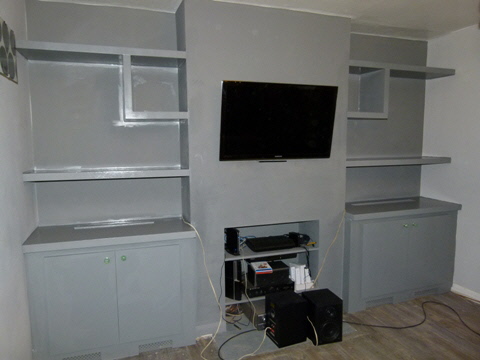 Upminster Dark Grey Fitted Designer Alcove Units