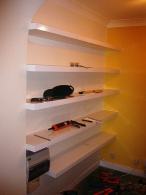 alcove shelves